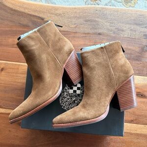 Vince Camuto Tan Suede Polleah Bootie